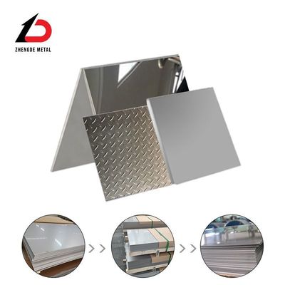 Stock Stainless Steel Plate/Sheet 304 316 410 201 202 2b/8K/Mirror/Embossed/Checkered/Anti Print Finger/Perforated