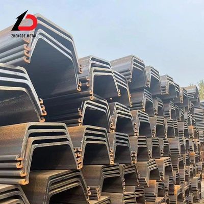 Hot Sale Standard Larsen Steel Sheet Pile Price Per Ton Type 3 Type 2 6m 9m 12m Length Hot Rolled Steel Sheet Piles for Building Material
