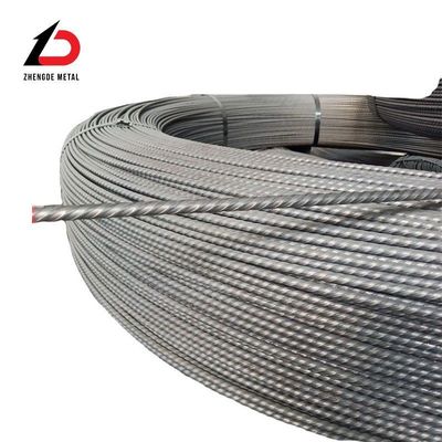 Prestressed Concrete Strand Wire 3.8mm 4mm 4.8mm 5.0mm 6mm 7mm Spiral Ribbed High Carbon Tension PC Steel Wire