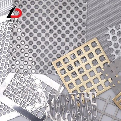 Punching Hole Decorative Aluminium Perforated Metal Mesh Round Hole 1220 X 2440 X 2 mm Thick Perforated Mesh