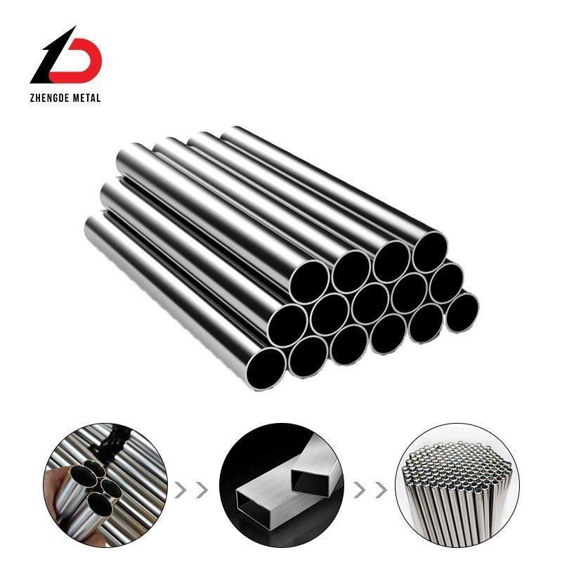Free Sample High Quality ASTM Jin En GB DIN 2b/Ba/Hl/8K/No. 4/Etched/Satin Round Tube out Diamer 8-1200mm Stainless Steel Tube with BV Factory Certification