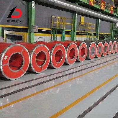 Kolorowe powłoki Z120-275 Stalowe cewki Materiały budowlane Gi Gl PPGI PPGL Cink powłoka Czerwony/Błękitny/Zielony PPGI cewki do budowy