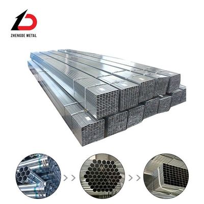 ASTM DN60 80 Sch.20 40 Galwanizowane Rury Okrągłe Rury kwadratowe W prostokątne Rury galwanizowane Rury kwadratowe Cienkie ściany Gęste ściany Duża średnica Galwanizowane Zwojowane Rury stalowe Spot Stock