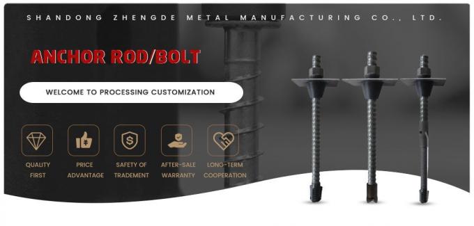 Customized Size 3/8′′ Full Threaded Steel Self Drilling Rock Bolt / Hollow Anchor Bar / Anchor Rods
