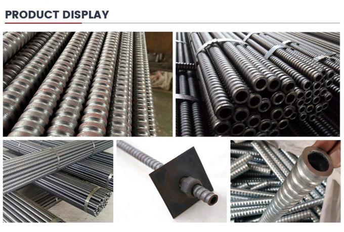 Customized Size 3/8′′ Full Threaded Steel Self Drilling Rock Bolt / Hollow Anchor Bar / Anchor Rods